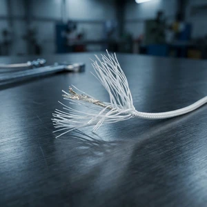 Industrial Grade Fiberglass Mica Braided High Temperature Wire Durable Heat Resistant Cable for Electric Machinery 450-600