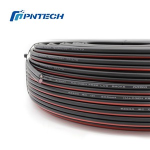 IEC Certification Solar PV Cable Twin Core 2x6mm2 Zero Halogen Solar Panel Low Smoke XLPE Power Station Annealed Soft Copper