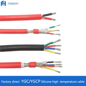 TZNUOYI YGZ/YGZP YGC/YGCP 2-6 Core High Temperature Resistant Flexible Stranded Silicone Rubber Cable Soft Silicone Wire IP65