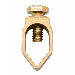 Compatible with 5/8''-3/4'' grounding rods supports 16-95 mm² cables heavy-duty industrial grounding connector