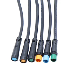 Waterproof Brass Contact Nylon Housing 2/3/4/5/6 Pin Wiring Harness Cable Optical Bafang Display Pin for Ebike/Motorcycle Parts