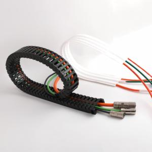 Customized High Flexibility Cable Chain Harness Assembly Aviation Connector PVC/PUR Insulation 8 Million Flexing Life For CNC