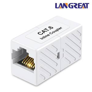 Wholesale Cat6 RJ45 Inline Coupler Female To Female 8P8C Lossless Cable Extender Plug Play Cat5e Cat6A CE RoHS OEM