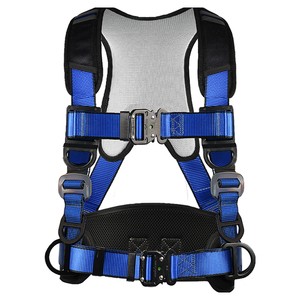 Manufacturer Safety Harness Set With Double Hook Lanyard For Power Line Work Electrical Safety Belt