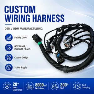 Custom Automotive Wiring Harness OEM ODM Cable Assembly Factory Direct Supply ISO IATF16949 Certified
