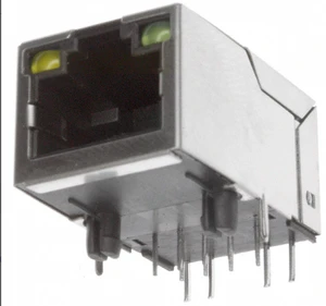 7499010121A Shielded Modular/Ethernet Connector WE-RJ45 Gold Contact Integrated XFMR 1x1 THT Tab up Wurth Elektronik