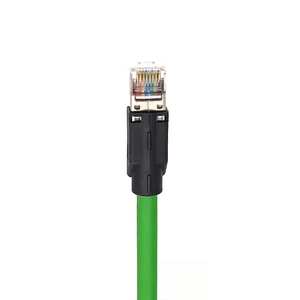 KRONZ Connecteur RJ45 Pre-assembled IE Connector With 5 Meter Cable 8 Pin Ethernet/IP Shielded Straight RJ 45 Connector IP20