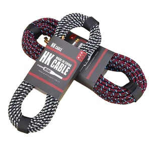 Hot Sale 3 Meters Guitar Cable Musical Instrument Accessories Multi-color Optional Electrical