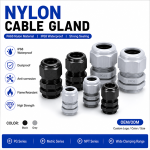 Nylon Cable Glands PG 7/9/11/13.5/16/19/21/25/29L Long Thread High Quality Wire Plastic Waterproof Connector Cable Joints
