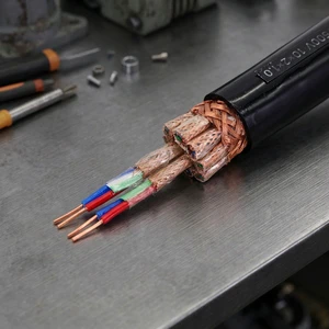 Precision Control Copper Braided Shielded Cable Low Noise Data Transmission Wire for Machinery