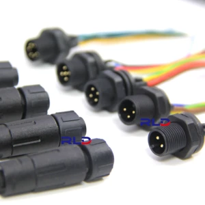 Waterproof Connector IP65 IP67 IP68 M12 Waterproof Cable 2Pin 3Pin 4Pin Wire Connector
