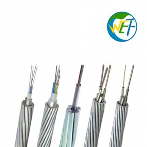 Wolf OPGW High Voltage 35kV Uninsulated Overhead Aerial Optical Fiber Cable 24/36/48 Core Single-mode Power Communication