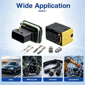 1-1564518-1/1-1564514-1 10 Pin Heavy Duty Waterproof Grease Resistant Durable Headlight Wiring Harness Socket