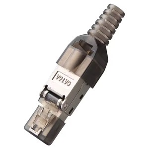 High Quality Custom Metal Toolless Shielding Cable UTP FTP CAT6 Cat6A Keystone Jack Rj45 Crystal Head RJ45 Connector