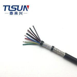 CE Certified Shielded Control Cable CY 8x0.5mm Tinned Copper Braided Shielded Signal Transmission Anti-Interference