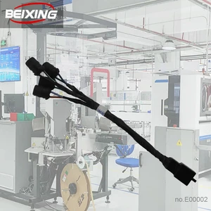 Custom BeiXing Automotive Electrical Wiring Harness E00002 Bare Copper Conductor PVC Insulation 12V IP66 Adapter for Automobiles