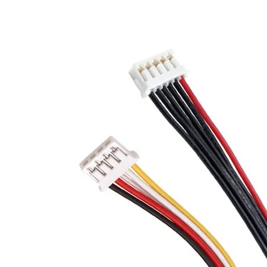 Custom Bare Copper Silicon Wiring Harness Cable with GH ZH PH 4P Connectors for Home Appliances/Electronics/intelligent Robots
