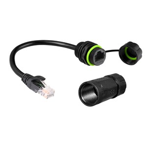 YXY Rj45 Ethernet Panel Mount Cable Connector Waterproof Rj45 STP Cable Connector