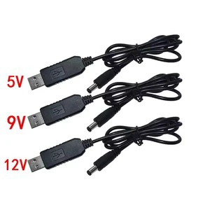 USB Power boost Line DC 5V to DC 9V / 12V Step up Module USB Converter Adapter Cable 2.1x5.5mm Plug USB Cable