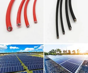 TUV Certificate 4mm 6mm 10mm Single Core DC 1500V PV Solar Cable for Panel