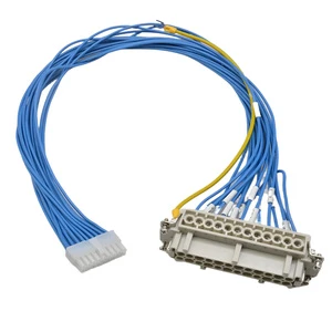 Electrical Harting Industrial Heavy Duty Cable Connector 4/6/10/16/24 Pin Tinned Copper Conductor PVC Insulation High Voltage