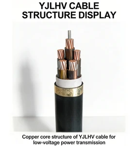 HongDa Power Cable Aluminum Alloy Core XLPE PVC Sheath Industrial Power Cable YJLHV IEC Standard for Construction Projects
