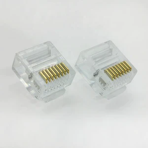 Rj45 Connector 8 Pin Connector Male Female Cat5e Arched Rj45 Connector Rj45 Plug for Network Cable