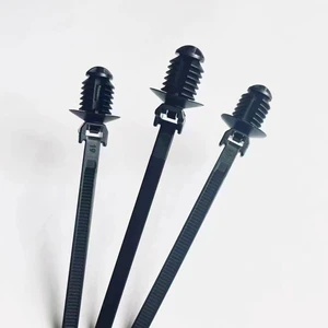 Hot Selling Automotive High Strength Heat Resistant Nylon Self-Locking Wire Harness Set Push Fir Tree Type Screw Hole Mounting