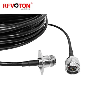 Factory 50 Ohm N Male Plug to N Type Female Flange Panel Mounting RG58 RG223 RG316 RG174 LMR300 LMR400 5D-FB RF Pigtail Cable