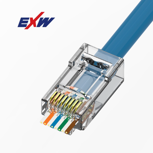 1000pcs Cat5e 8P8C RJ45 Plug For Stranded Wire UTP Ethernet Connector UL 94V2 Network Plug