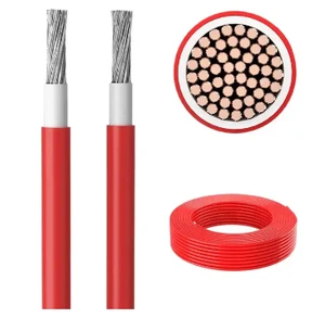 Datrek PV1-F-1*6mm Tinned Copper Stranded Power Solar Electric Wire Cable Low Smoke Photovoltaic XLPO Cable