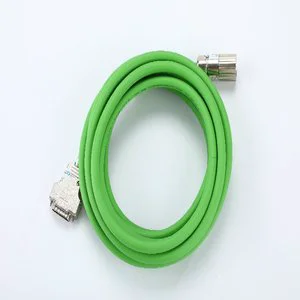 9 Core TPU Flexible Servo Cable Green Drag Chain Servo Wire Gold Plated Copper Contact D-SUB DB9 Servo Cable