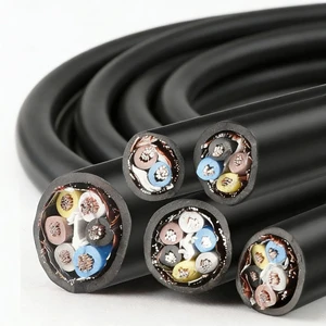 Wholesale RVVP PVC Insulated Copper Shielded Cable 0.5mm-1.5mm Stranded Conductors 12 Cores for Anti-Interference Places