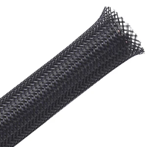 Automotive Wiring Harness Protector Self Wrapping Braided Expandable Cable Sleeve With High Temperature Resistance
