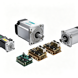 Low-Voltage DC Servo Motor Kit 24V/48V Brushless 100W-2kW Pulse/RS485/CAN Drive IP65 Stainless Steel Gear IE4 Efficiency