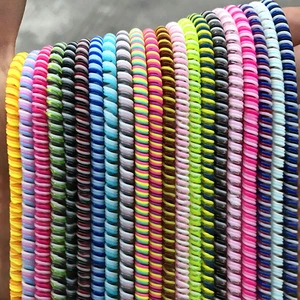 Wholesale Promotional Small Colorful TPU Spiral USB Cable Protector Colorful Tpu Spiral Cable Saver