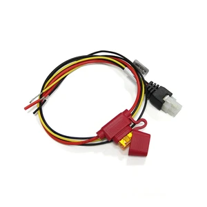300V/600V for for Automotive Hardwire Power Cable 4Pin Inline Fuse Tin Plated Copper Conductor PVC Wiring Harness
