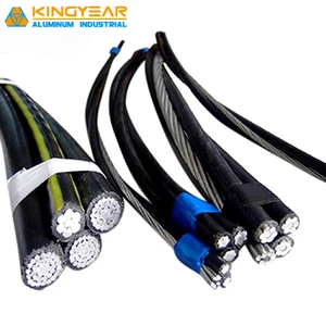 CAAI ABC Cable Aerial Bundled Electrical Self Supporting Aluminum XLPE PVC PE Insulated Low Voltage 600V/1000V Overhead Cable