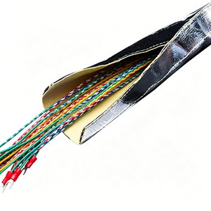 KEVLAR Industrial Robot Cable protection Wear-resistant Waterproof Fireproof Hook and Loop Cable Sleeves