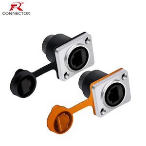 RJ45 Network Cable Connectors,Assembly Panel Ethernet Cable RJ45 Connectors, Waterproof Network Connectors Wire Connectors