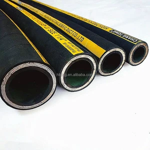 Factory Wholesale High Pressure Hydraulic Hose Wear Resistant Oil Pipe with Steel Wire Braided for Hydraulic System Rubber Hoses