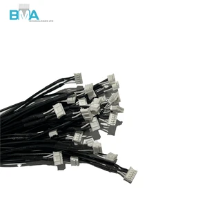 PH 2.0mm 5Pin Shielded Harness UL1185 26AWG Female to Female 920mm Spiral Shield for Anti-Interference Industrial Signal