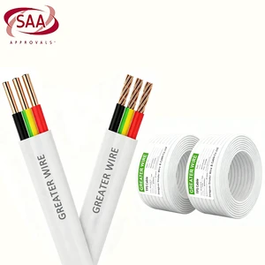 Australia AS/NZS5000 Electrical Cable 2 3 Core Twin And Earth 1mm 1.5mm 2.5mm 4mm 6 Mm Flat Thermoplastic Sheathed TPS Cable