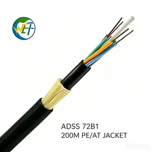 ADSS Cable 4B1 12B1 24B1 36B1 48B1 96B1 Communication Cable Over Head\Aerial Communication Cable Pe/At Jacket/Sheath