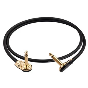 High Purity 6.35 mm Degree Mono Bend Audio Cable Male to Male 6.35mm 1/4 Inch Instrument Guitar Cable for Electric Guitar