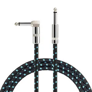 Guitar Cable 10ft Right-Angle 1/4