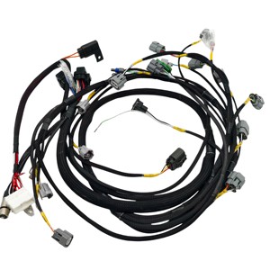 Heavy Duty Performance Standalone ECU Engine Wiring Harness for 6 Cylinder and High Temp Braided Auto Cable Assembly