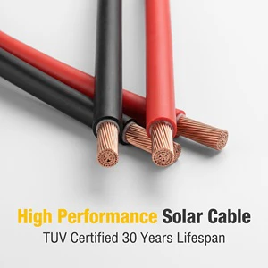 Home Solar Systems XLPE LSZH Waterproof Power PV Cable 6mm2 for Wide Temperature Range
