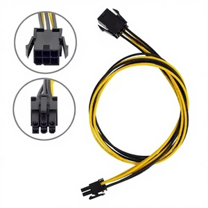 Home Appliance Dual Head Wire Harness 6 Pin Power Extension Cable for Refrigerator Washing Machine Air Conditioner