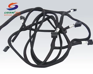 Liushi Brand Custom Industrial Machinery PVC Insulated Copper Core Wire Harness Cable Assembly Adapter Connector for Home